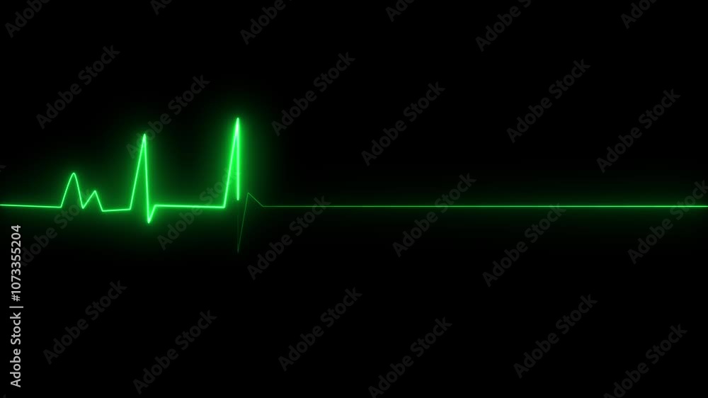Neon Heartbeat or pulse. Heart pulse graphic. Neon heartbeat cardiogram. Abstract heartbeat and pulse rate signal technology animation background. Neon Heartbeat or pulse. Heart pulse graphic. Neon heartbeat cardiogram. Abstract heartbeat and pulse rate signal technology animation background.