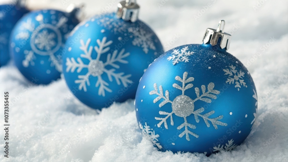 New Year's toys for the Christmas tree and New Year, blue ball New Year's toys for the Christmas tree and New Year, blue ball