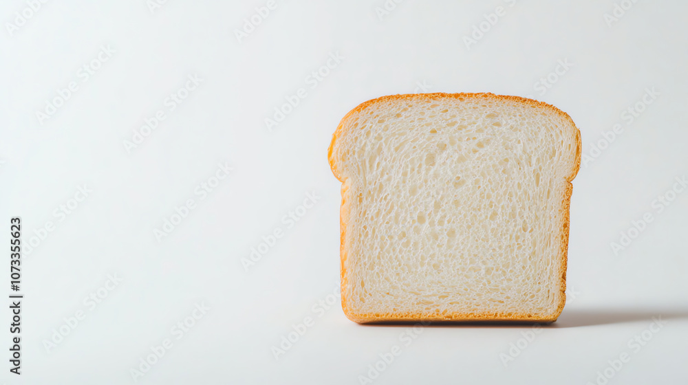Close-Up of Sliced White Bread with Soft Texture and Golden Crust Close-Up of Sliced White Bread with Soft Texture and Golden Crust