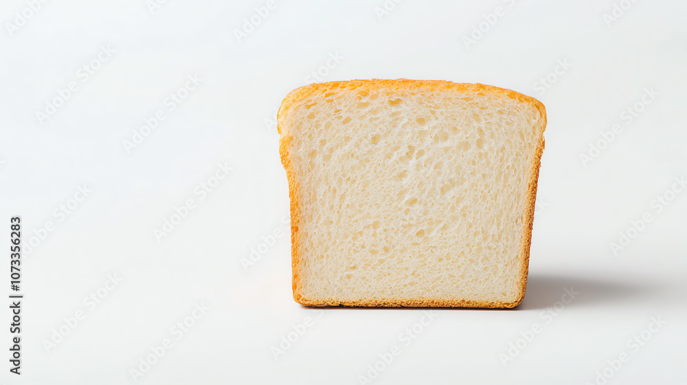 Close-Up of Sliced White Bread with Soft Texture and Golden Crust Close-Up of Sliced White Bread with Soft Texture and Golden Crust