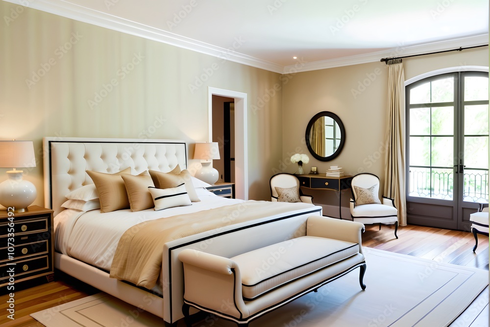 French style double bedroom interior design French style double bedroom interior design