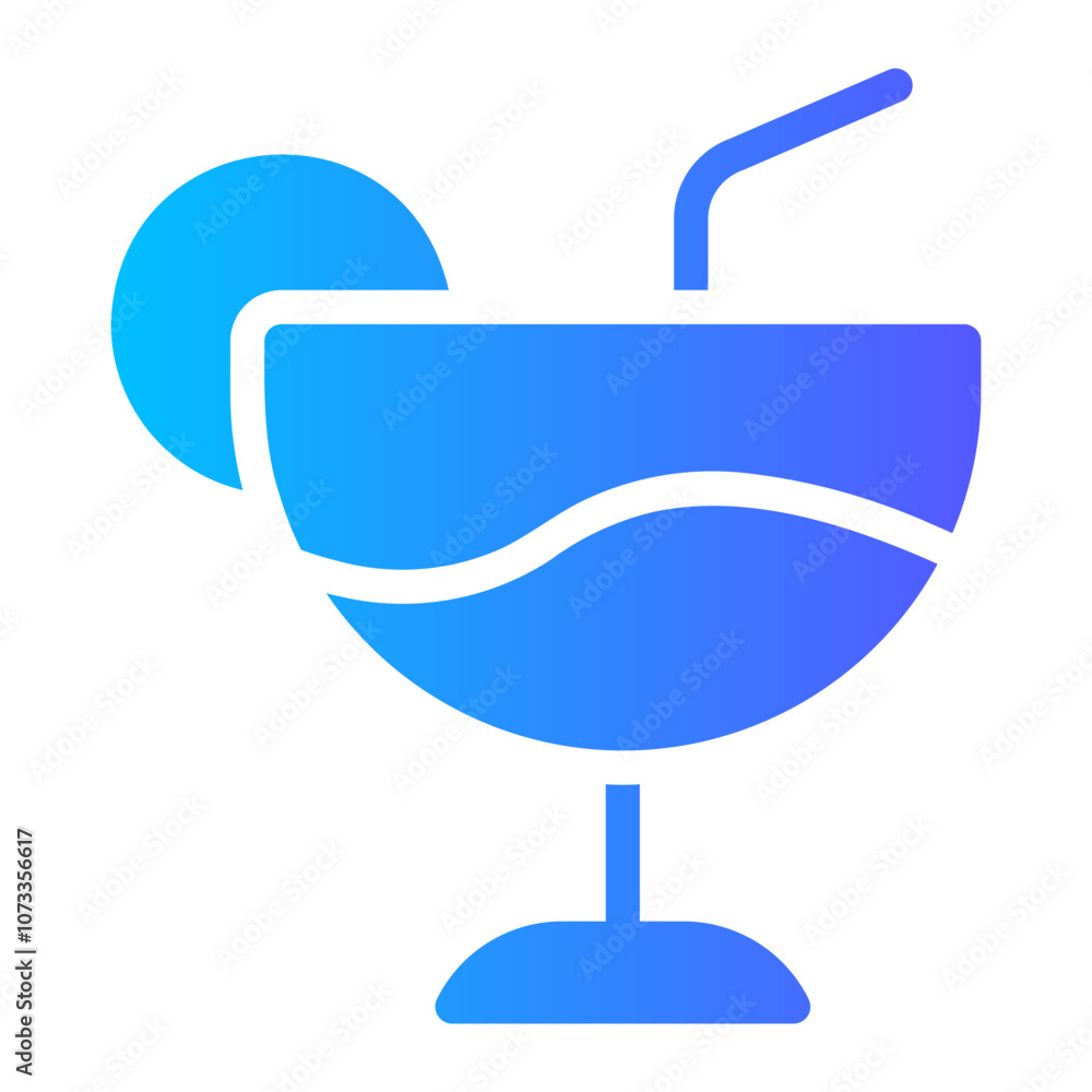 cocktail gradient icon cocktail gradient icon
