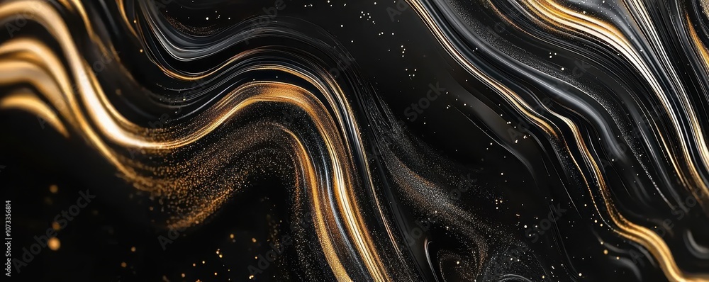 Swirling golden and black marble texture, abstract fluid design with rich metallic tones, bold artistic style Swirling golden and black marble texture, abstract fluid design with rich metallic tones, bold artistic style