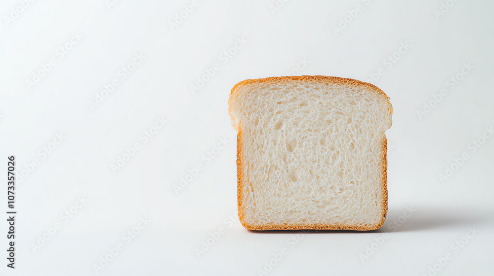 Close-Up of Sliced White Bread with Soft Texture and Golden Crust Close-Up of Sliced White Bread with Soft Texture and Golden Crust