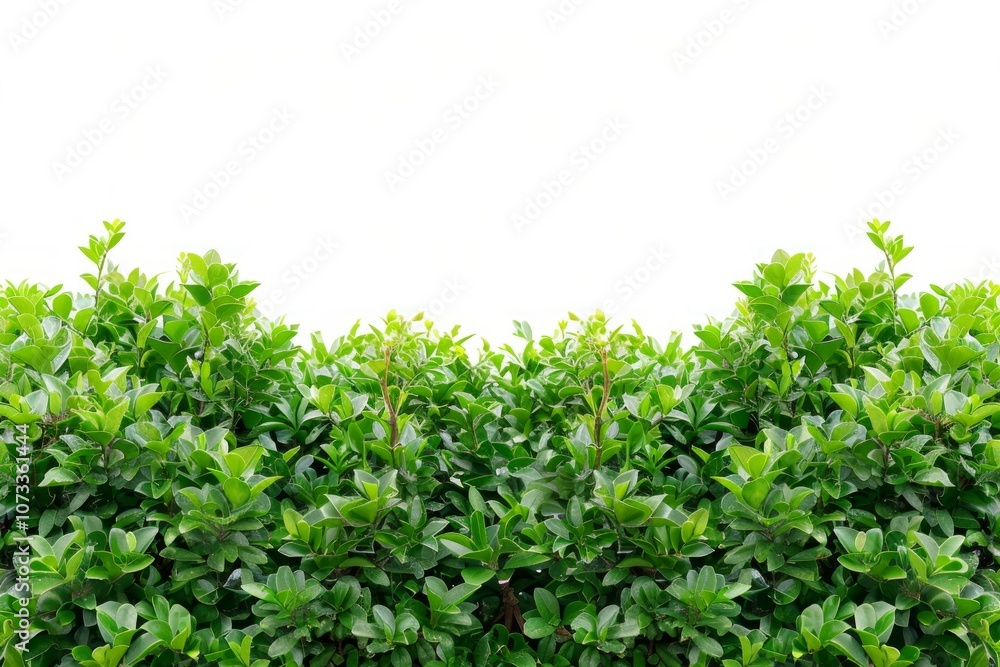 Tropical shrub bush fence tree isolated plant with clipping path. Neural network ai generated art Tropical shrub bush fence tree isolated plant with clipping path. Neural network ai generated art