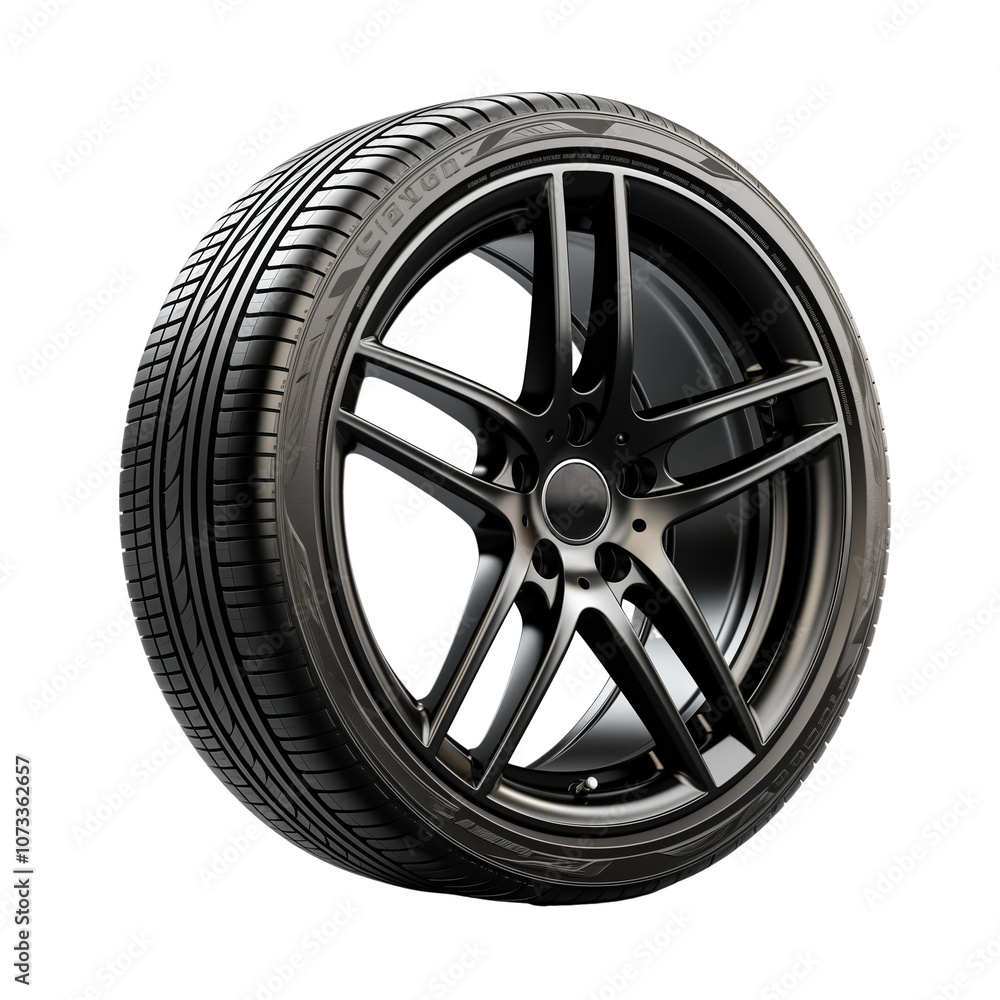 Alloy Car Wheel Isolated On Transparent Background Alloy Car Wheel Isolated On Transparent Background