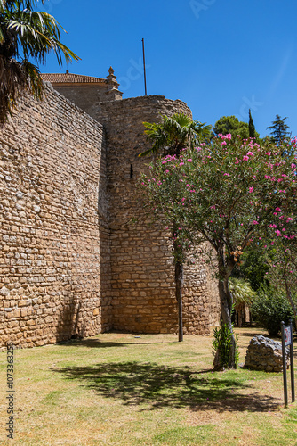 Puerta de Almocabar is a stunning triple entrance gate dating from the 13th century. Ronda, Province of Malaga, Spain.