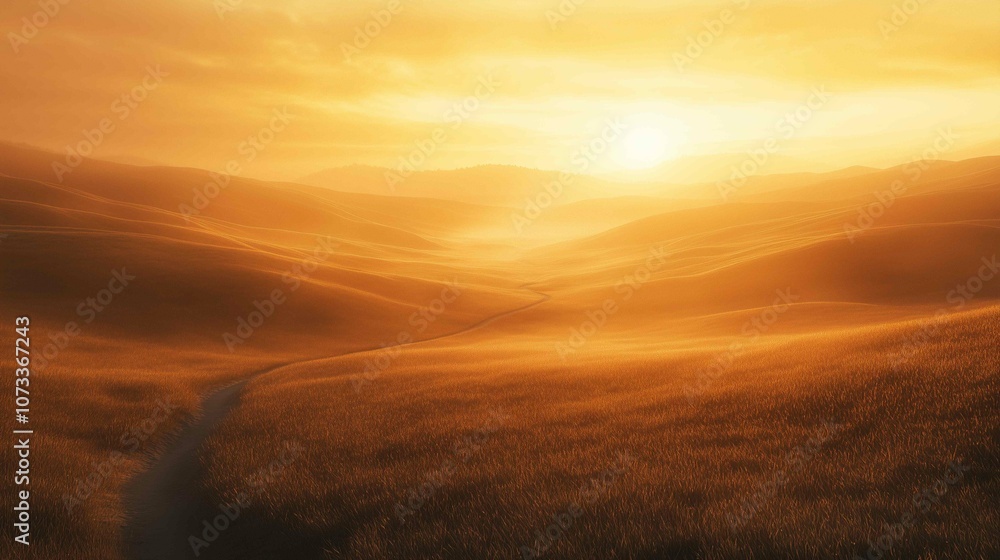 Soft focus mountain dirt road in foggy frosty dawn with warm colors and visible sunshine Morning dirt road through mountain plateau
Soft focus mountain dirt road in foggy frosty dawn with warm colors and visible sunshine Morning dirt road through mountain plateau