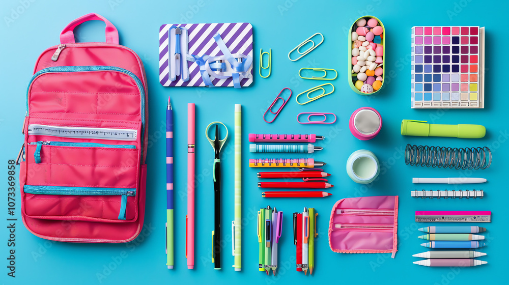 back to school concept school supplies back to school concept school supplies