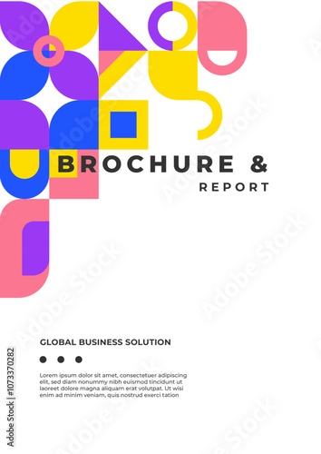 Abstract Geometric Corporate Report Cover Design 2045