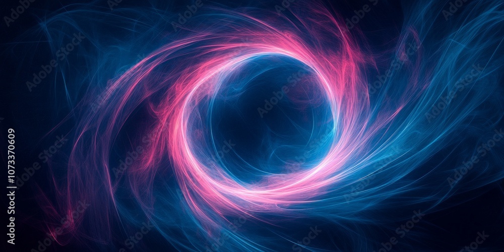 Futuristic glowing digital circle representing technology and data Futuristic glowing digital circle representing technology and data