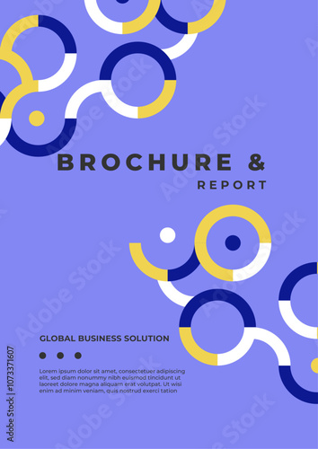 Colorful Geometric Brochure and Report Designs for 2045