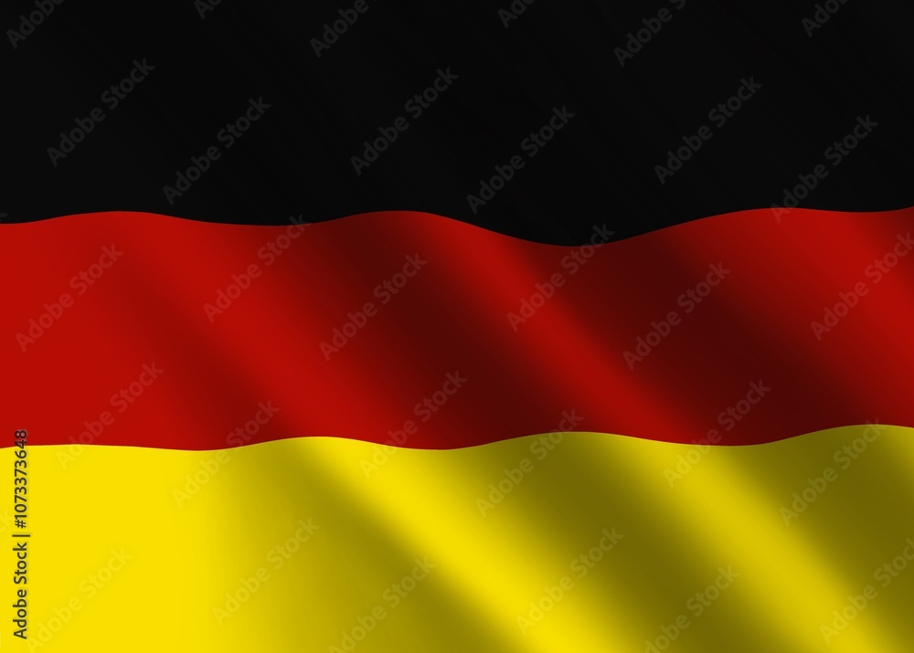 Naklejka premium german flag 3d background