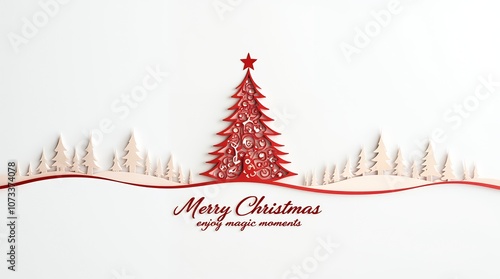 christmas miniature diorama. A fairytale Christmas scene with a snow-covered winter village and warm light.