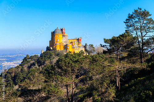 Pena National Palace in Sintra. Lisbon, Portugal