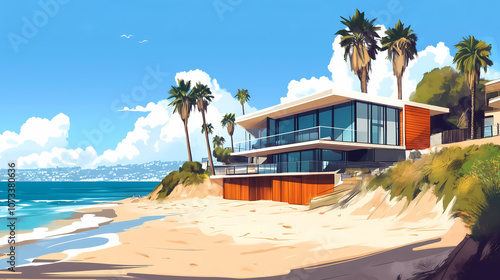 Illustration Real Estate 02 Malibu
