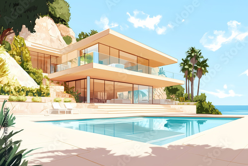 Illustration Real Estate 03 Malibu