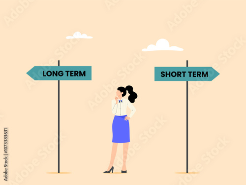 Deciding to invest in the short-term or the long-term