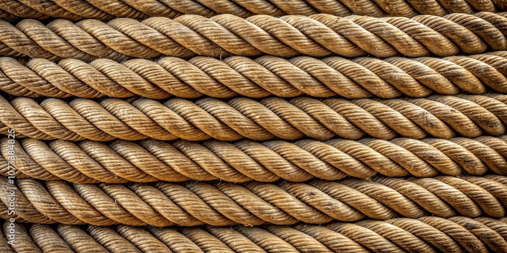 Intertwined Natural Fiber Rope Texture A Detailed Look at the Complex Pattern of Twisted Threads Intertwined Natural Fiber Rope Texture A Detailed Look at the Complex Pattern of Twisted Threads