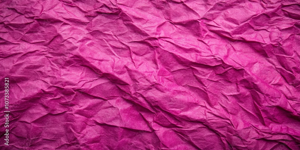 Abstract Wrinkled Texture of Deep Magenta Paper, Ideal for Background Design or Artistic Expression Abstract Wrinkled Texture of Deep Magenta Paper, Ideal for Background Design or Artistic Expression
