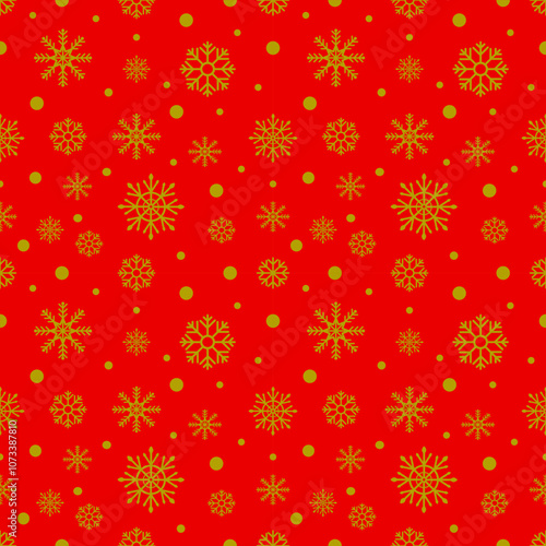 Christmas snowflakes seamless pattern for background, wallpaper, illustration,wrapped paper, wrapped gift