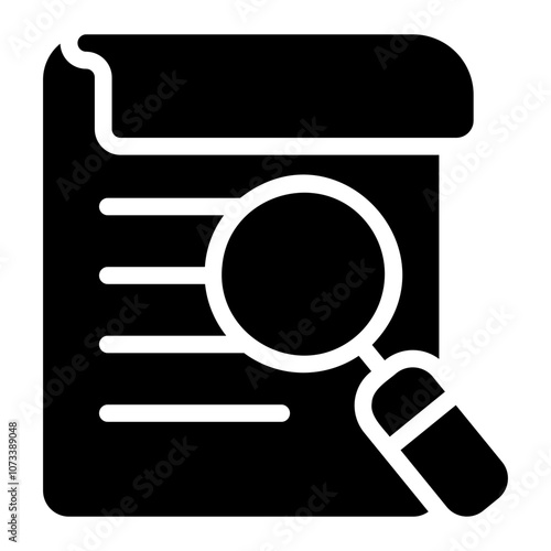 proofreading glyph icon