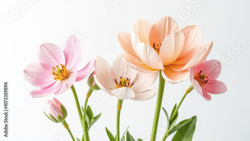 Close-Up of Delicate Flowers Filling the Entire Image - Spring, Celebration, Background for Greeting Card