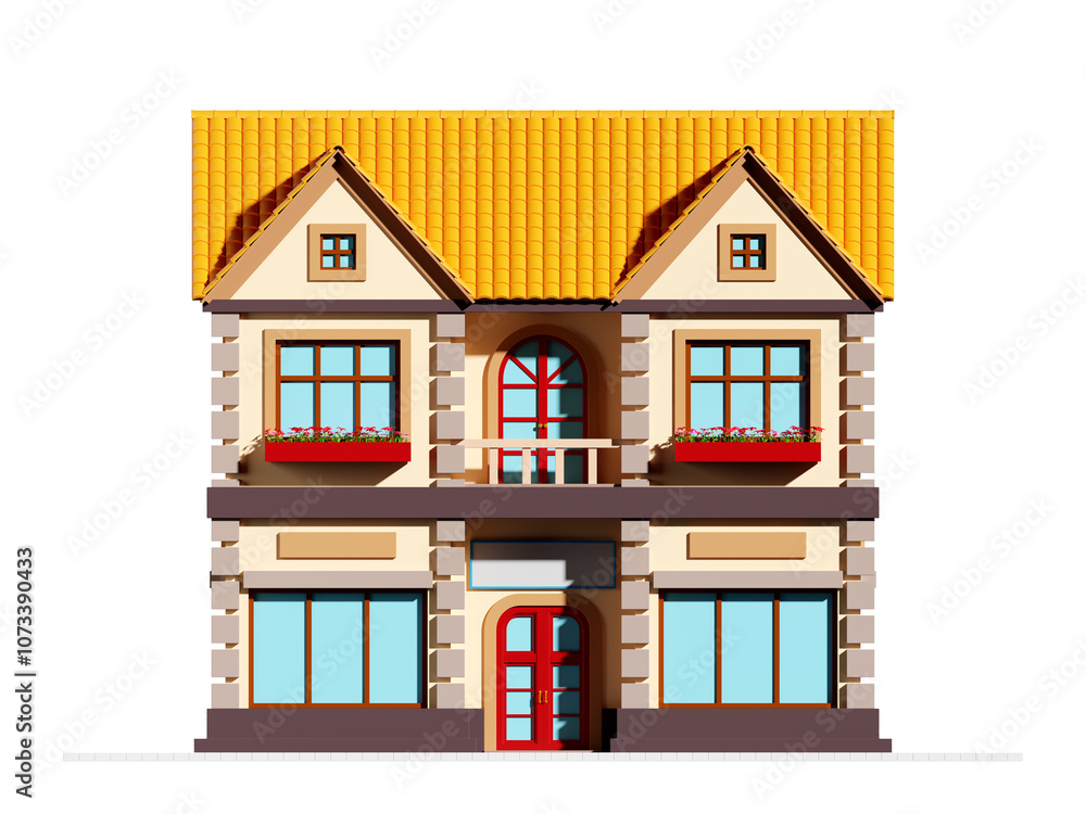 cute old 3d shop front cute old 3d shop front