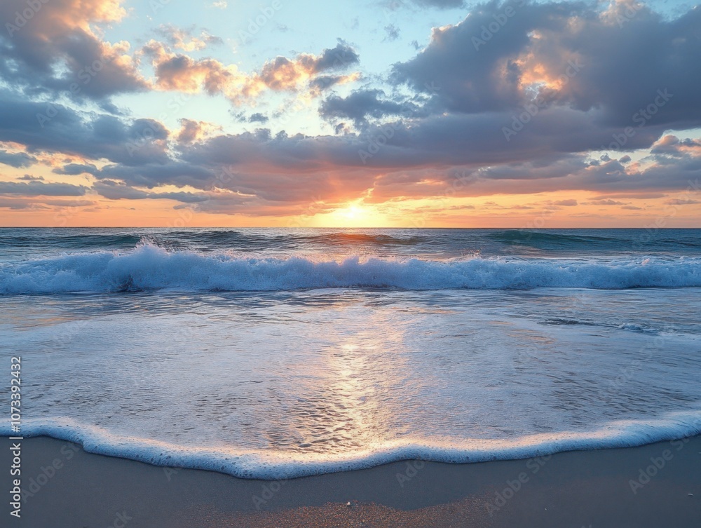 Fototapeta premium sunrise over the sea