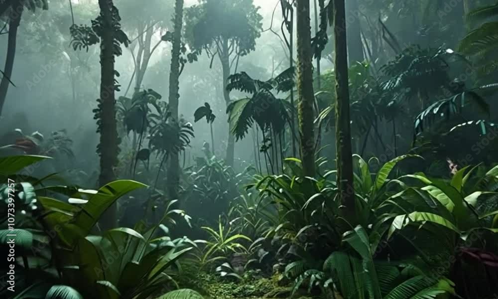 3d view of rainforest 3d view of rainforest