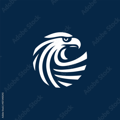Modern eagle logo