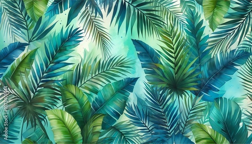 Wallpaper Mural Tropical Palm Leaves Watercolor Background

 Torontodigital.ca