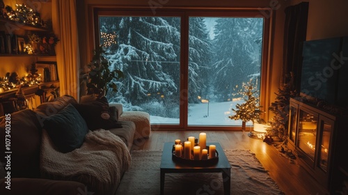 Cozy Living Room with a Vie...