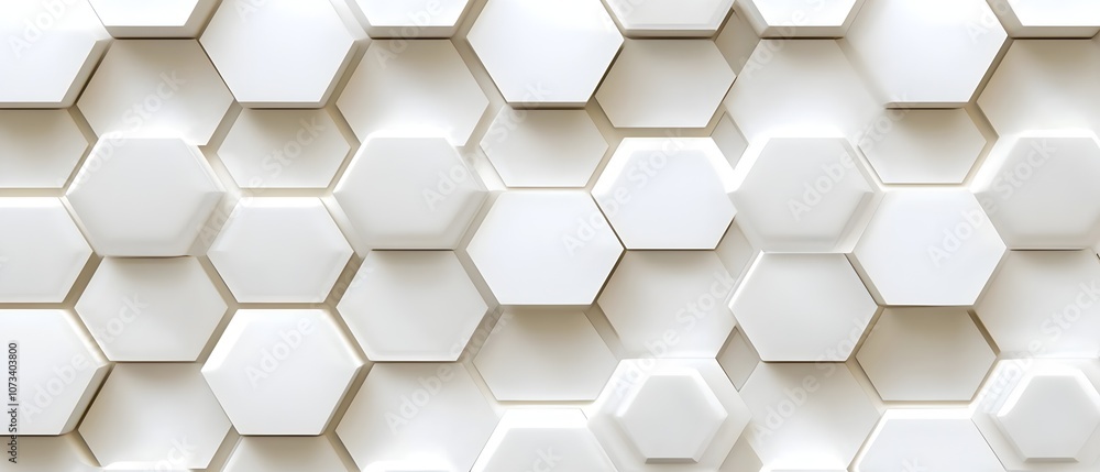A white background with white hexagons A white background with white hexagons