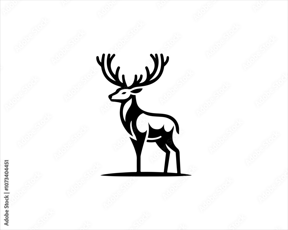 Fototapeta premium deer silhouette vector