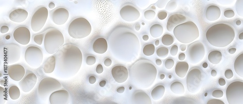 Wallpaper Mural A white background with many small white circles Torontodigital.ca