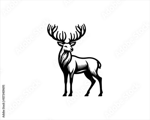 silhouette of a deer