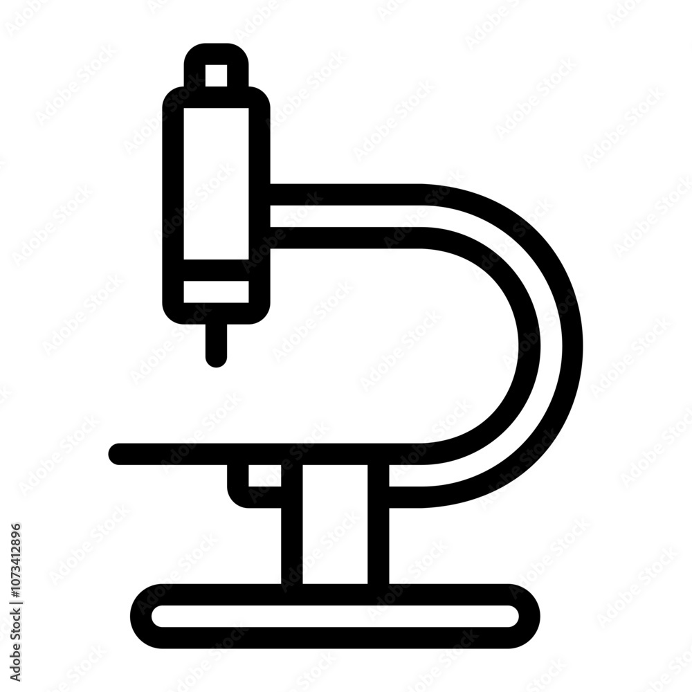 microscope line icon microscope line icon