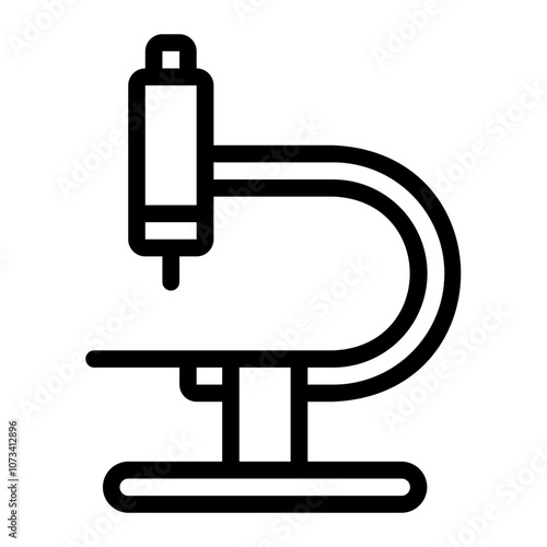 microscope line icon