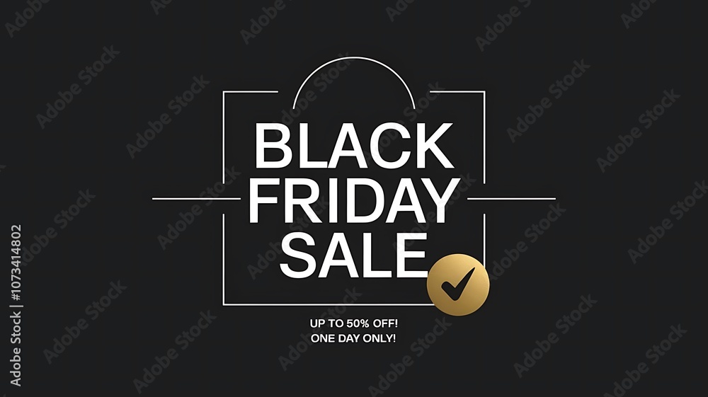 Clean and Minimalist Black Friday Sale Poster with Bold Black Background, Elegant Typography, and Metallic Accents Clean and Minimalist Black Friday Sale Poster with Bold Black Background, Elegant Typography, and Metallic Accents