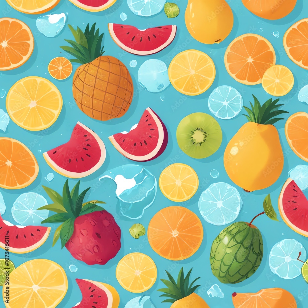 Summer Fruit Pattern