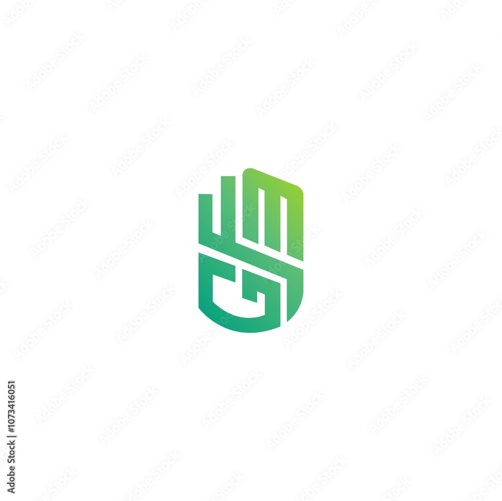 FGM letter initial monogram vector logo