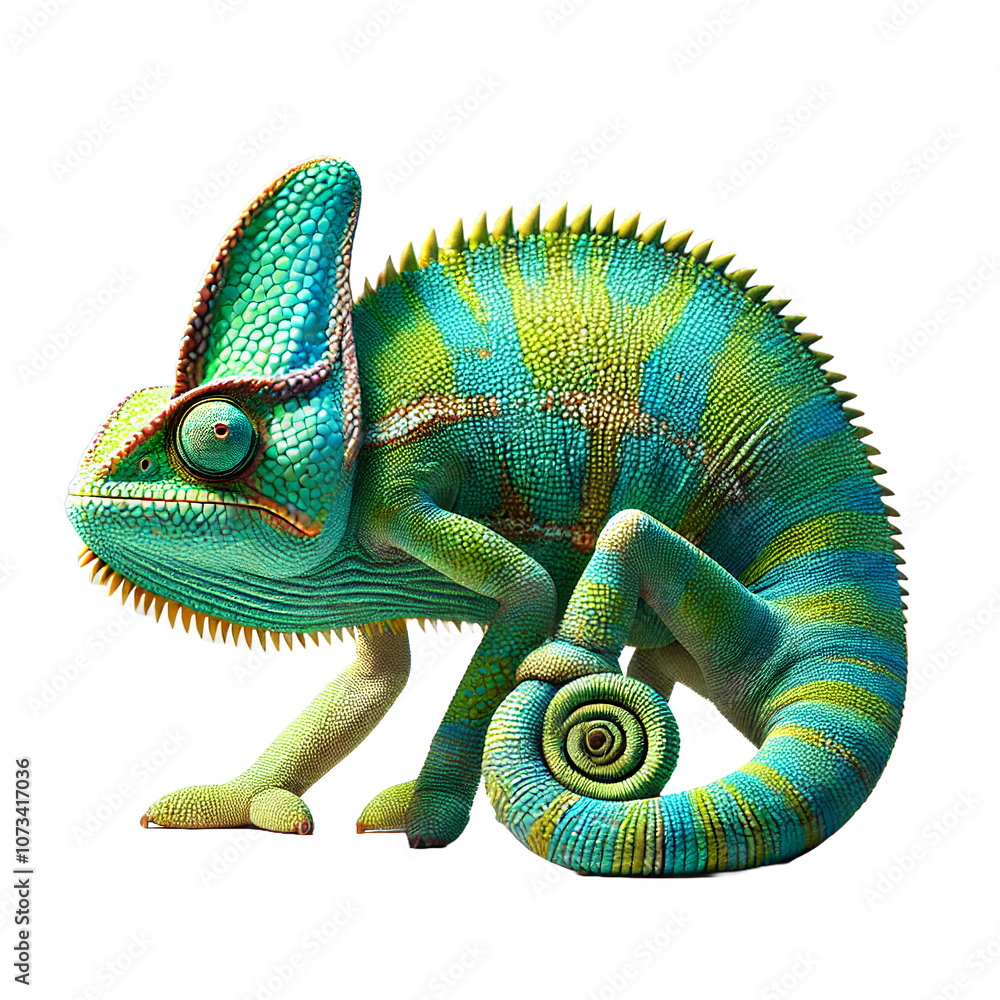 Obraz premium Chameleon cutout