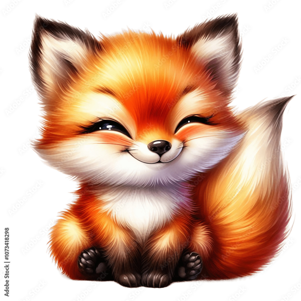 Obraz premium red fox isolated on white