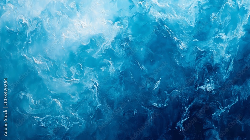 This serene artwork features blues and gentle ripples, evoking tranquility and inviting immersion. This serene artwork features blues and gentle ripples, evoking tranquility and inviting immersion.