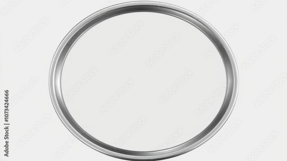 Circular metal button with a shiny silver finish and a raised edge, accessory, shiny Circular metal button with a shiny silver finish and a raised edge, accessory, shiny