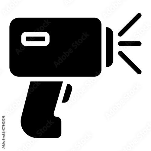 barcode scanner glyph icon