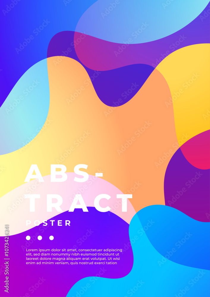 Modern Art Design Poster with Colorful Abstract Shapes. A contemporary art design poster showcasing vibrant, overlapping geometric shapes, providing a dynamic and creative visual appea Modern Art Design Poster with Colorful Abstract Shapes. A contemporary art design poster showcasing vibrant, overlapping geometric shapes, providing a dynamic and creative visual appea