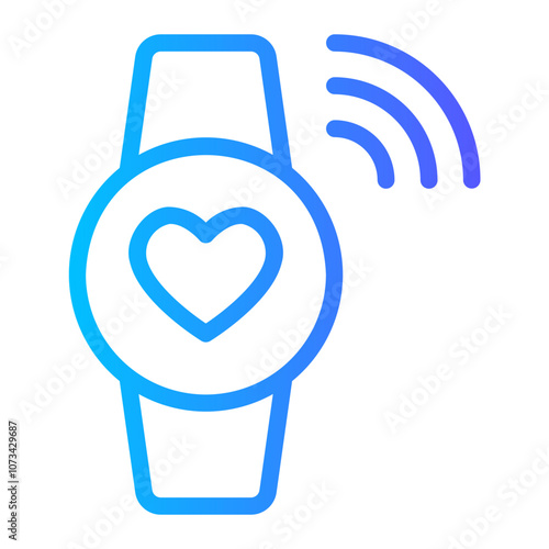 smartwatch gradient icon