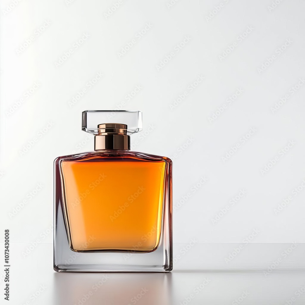 Perfume bottle with diffused light, glass reflections, luxury product image Perfume bottle with diffused light, glass reflections, luxury product image